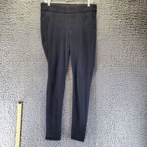 Old Navy Jeans Womens 10 Long Black Rockstar Super Skinny Jeggings Stretch